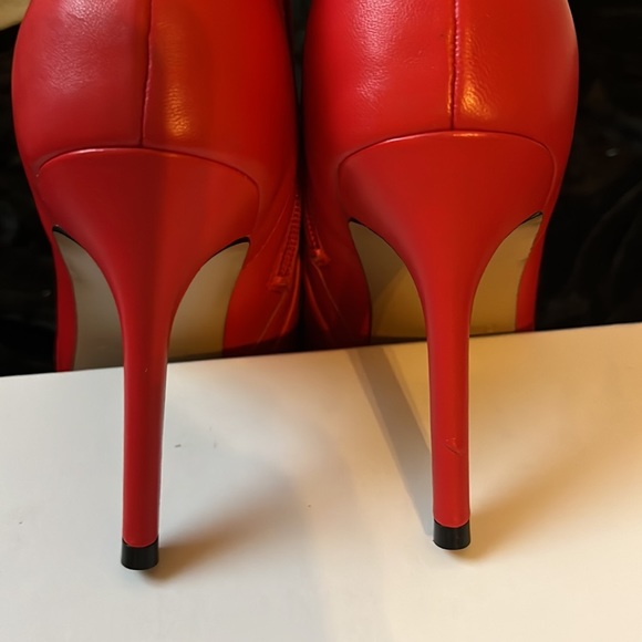 Charles David red leather booties - Picture 6 of 9